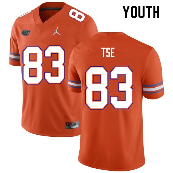 Youth #83 Joshua Tse Florida Gators College Football Jerseys Orange